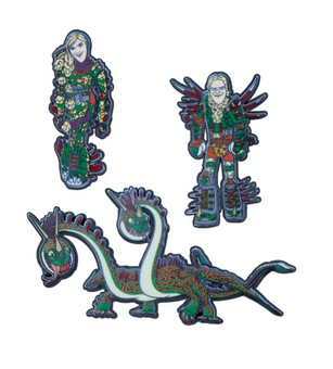 Universal Studios How Train Your Dragon Thorston twins Barf & Belch Pin Set New
