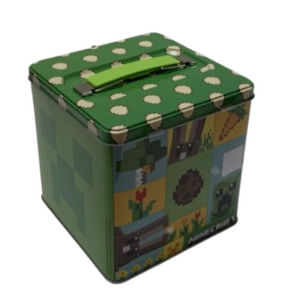 Tin Box Company Minecraft Stacking Cube Storage Fun Stash Box New With Tag