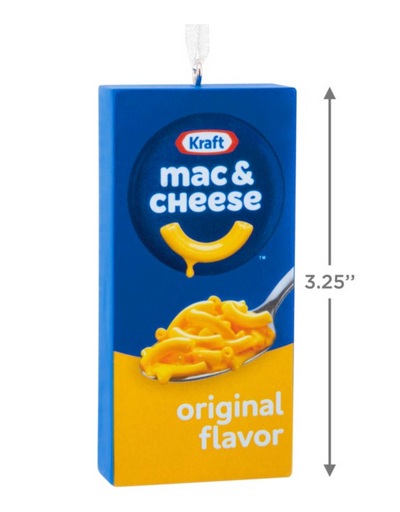Hallmark Kraft Mac and Cheese Box Christmas Ornament New With Box