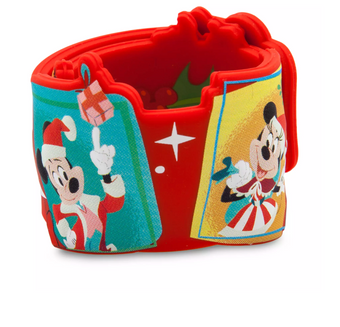 Disney Classics Holiday Greetings Mickey and Friends Holiday Slap Bracelet New
