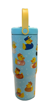Disney Parks Character Rubber Ducks Travel Tumbler New with Tag