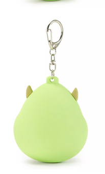 Disney Parks Mike Wazowski Keychain Monsters Inc Head Puffy Silicone New