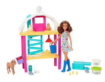 Barbie Hatch & Gather Egg Farm Playset Toy New with Box