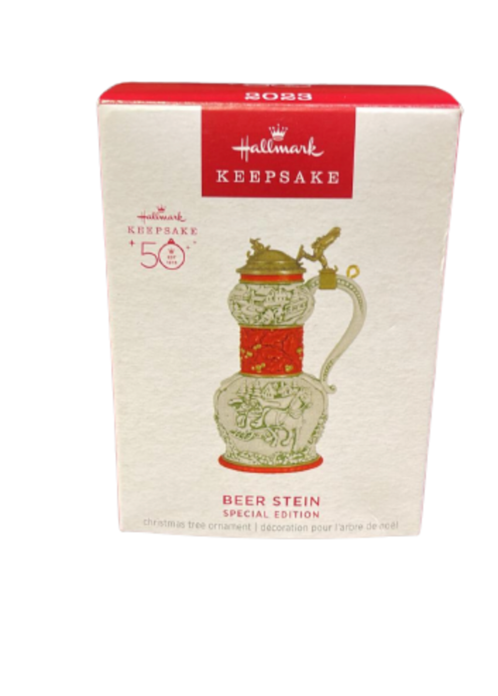 Hallmark 2023 Keepsake 50th Beer Stein Special Edition Ornament New with Box