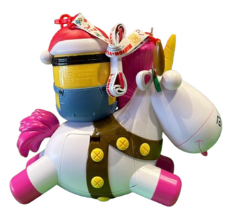 Universal Studios Christmas Minions Despicable Me Unicorn Popcorn Bucket New