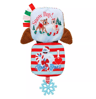 Rudolph the Red-Nosed Reindeer 6" Rudolph Christmas Plush Book with Teether New
