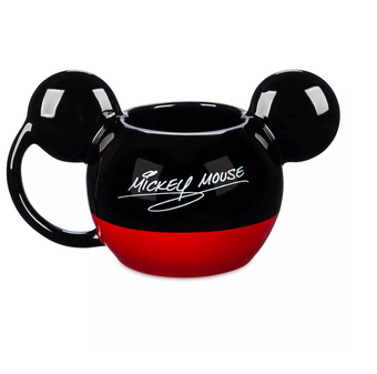 Disney Parks Mickey Icon Signature 23oz Ceramic Coffee Mug New