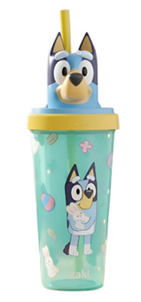 Disney Stitch Zak Designs 18oz Plastic Kids Tumbler W Straw Easter New With Tag