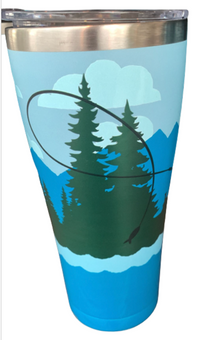 Disney Parks Epcot Canada Mickey Mouse Fishing Tervis Tumbler New With Tag