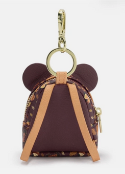Disney Parks Loungefly Fall Halloween Mickey Mouse Mini Backpack Bag Charm New