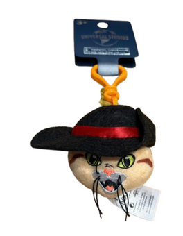 Universal Studios Shrek Puss in Boots Plush Keychain New With Tag