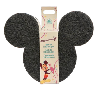 Disney Parks Mousewares Mickey Mouse Sponge Set of 2 New with Tag