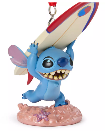 Disney Stitch with Surfboard Sketchbook Christmas Ornament Lilo and Stitch New