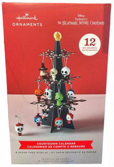 Hallmark Nightmare Before Christmas Countdown Calendar Mini Tree 12 Ornament New