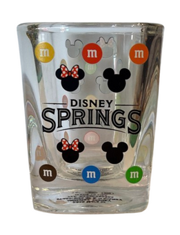 M&M's World Disney Spring Mickey Minnie Icons Colors Shot Glass New with Tag