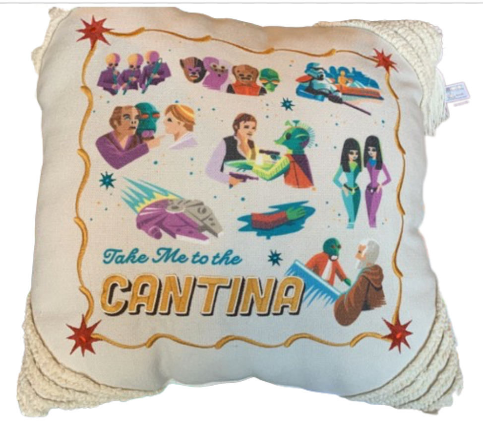 Disney Parks Take Me to the Cantina Star Wars Throw Pillow New With Tag