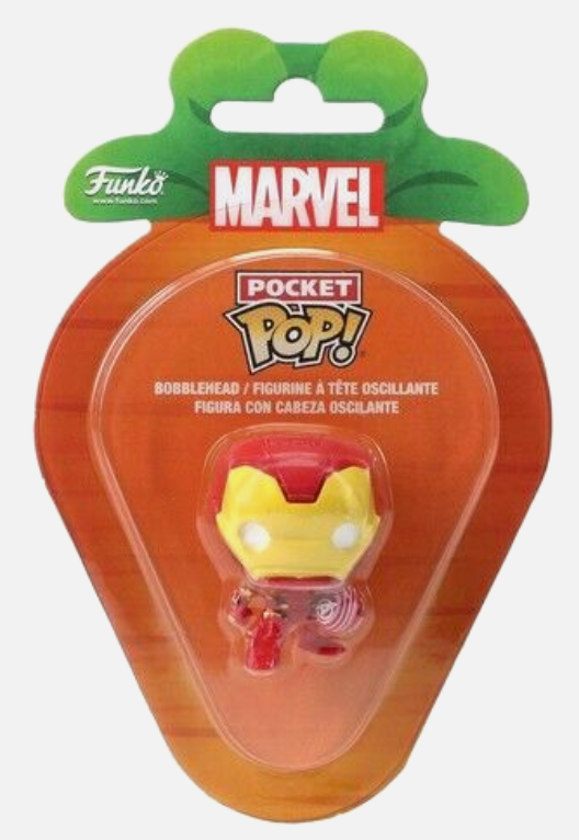 2024 Funko Marvel POCKET POP! Iron Man Mini Figure EASTER Basket New With Box