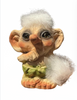 Disney Epcot Norway Nyform Baby Troll Sucking Thumb Figurine New with Tag