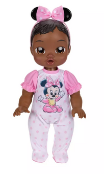Disney Darlings Deluxe Feature Doll Minnie Dark Brown Hair/Eyes Toy New W Box