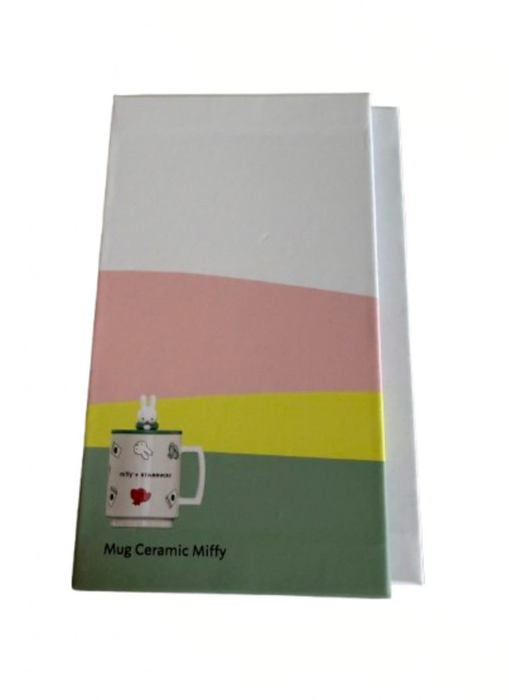 Starbucks X Miffy Ceramic Coffee Mug with Lid Limited Edition New