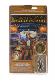 Disney Parks Hondo Ohnaka Action Figure Comic Book Set Star Wars Galaxy Edge New