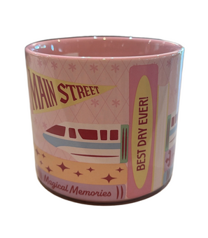 Disney Parks Main Street Monorail Magic Bookshelf Coffee Mug New with Tag