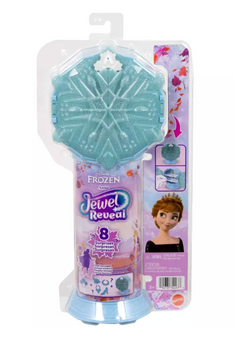 Disney Frozen Jewel Reveal Anna Fashion Doll 8 Surprises Gem Box Toy New w Tag