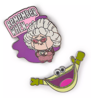 Disney Parks Nostalgia and Pouchy Pin Set Inside Out 2 New With Card