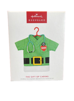 Hallmark 2023 KeepsakeThe Gift of Caring Christmas Fabric Ornament New with Box