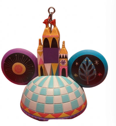 Disney Parks Small World Ear Hat Christmas Ornament New with Tag