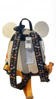 Disney Parks Halloween Minnie Ghost with Black Cat Glow in the Dark Backpack New