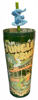 Disney Parks WDW Jungle Cruise Adventureland Tumbler with Straw New with Tag