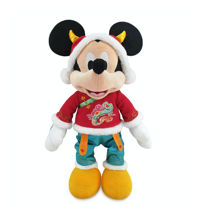 Disney Parks Shanghai Mickey Lunar New Year 2021 Medium Plush New with Tag