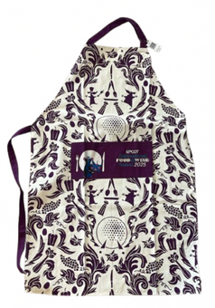 Disney Parks Epcot Food & Wine 2025 Festival Chef Remy Apron Purple New With Tag