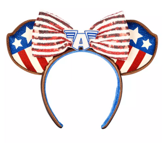 Disney Parks Marvel Captain America Ear Headband for Adults New With Tag