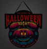 Disney Parks 2023 Mickey Pumpkin Welcome To Halloween Night Door Sign New w Tag