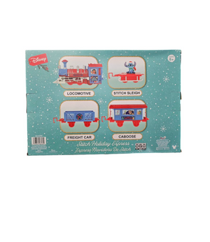 Disney Stitch Holiday Christmas Express Train Set Light Sound New With Box
