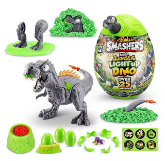 Smashers Mega Jurassic Light-Up Dino Surprise Egg Mini Figure Set Toy New W Tag