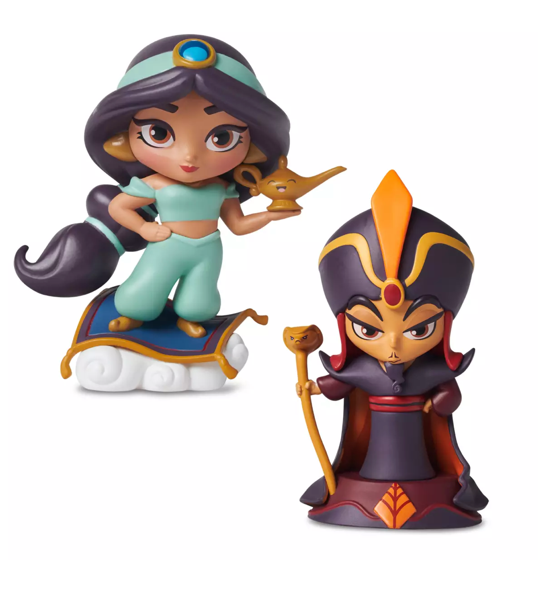 Disney D23 Jasmine and Jafar Designer Vinyl Figurine Set by Stacey Aoyama New