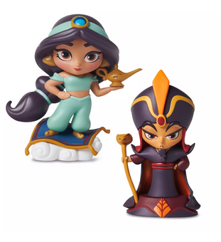 Disney D23 Jasmine and Jafar Designer Vinyl Figurine Set by Stacey Aoyama New
