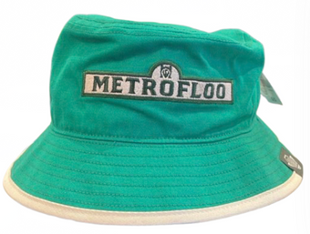 Universal Studios Harry Potter Metro Floo Sign Bucket Green Hat New With Tag