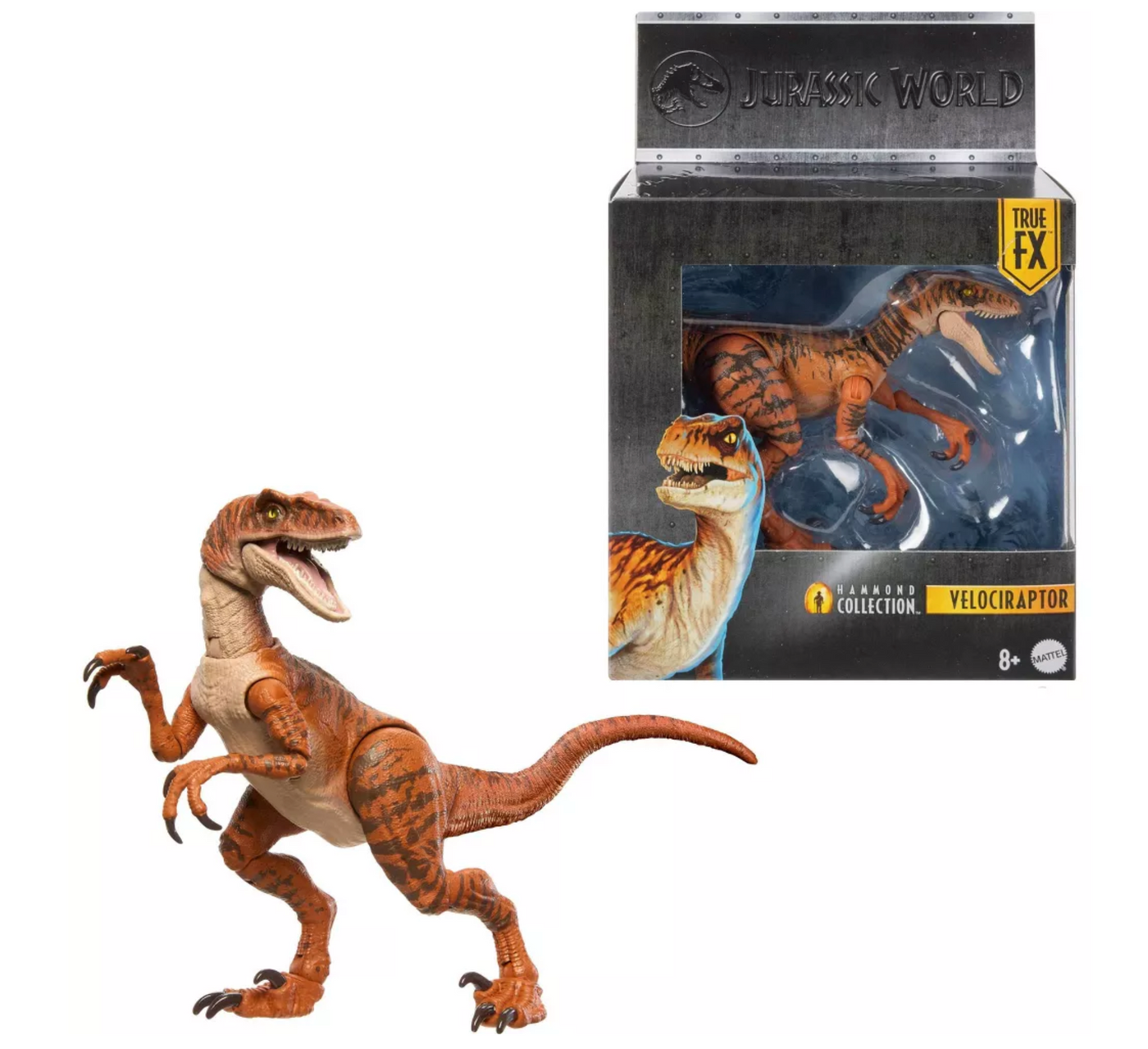 Jurassic World Hammond Pack Dino Velociraptor Tiger Action Figure Toy New