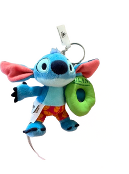 Disney Parks Aulani Resort Hawaii Stitch Keychain Plush Toy New With Tag