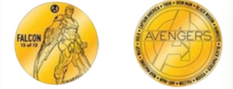 Disney's Spring World of Disney Avengers Falcon Collectible Coin Medallion New