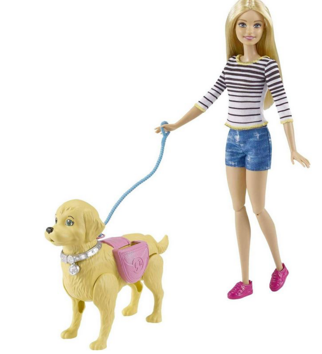Barbie Walk and Potty Pup Doll and Playset Toy New with Box I Love Characters
