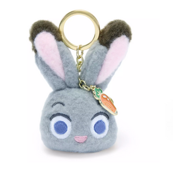 Disney Store Zootopia Judy Hopps Face Plush Keychain New with Tag