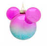 Disney Mickey Ombre Icon Glass Ball Sketchbook Christmas Tree Ornament New w Tag