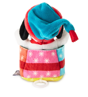 Hallmark Peanuts Christmas Snoopy in Present Zip-Along Plush New with Tag