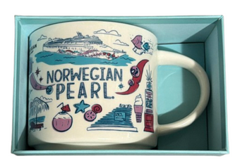 Starbucks Been There Norwegian Cruise Line Pearl Ship Coffee Mug New with Box