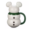Disney Parks Mickey Snowman Christmas Holiday Coffee Mug New